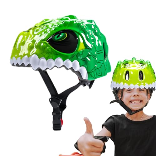 Kinder-Skateboard-Helm, Kleinkind-Fahrradhelm, Dinosaurier Multisporthelm Fahrradhelm, Fahrradhelm für, atmungsaktiv, Rollerhelm für Roller, Radfahren, Skaten von Generic