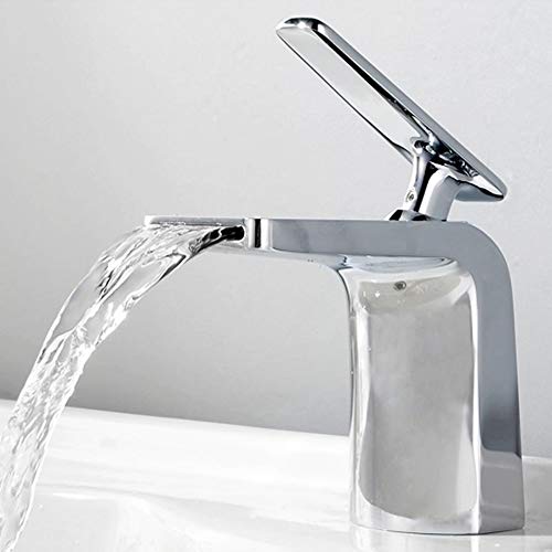 Kitchen Faucet Shaohuasc Waschbecken-Wasserhahn, Vollkupfer-Badezimmer-Waschtisch-Wasserhahn, Wasserfall-Wasser-Waschbecken und kaltes antikes Schwarz über der Theke, Waschbecken-Wasserhahn, von Generic