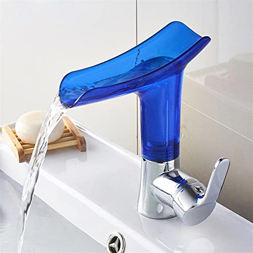 Kitchen Mixer taps Badezimmer-Waschtischarmatur, Warm/Kalt-Badezimmer-Wasserfall, transparent, Küchenarmatur, Waschbeckenarmaturen (Farbe: transparent) Kitchen Mixer taps von Generic