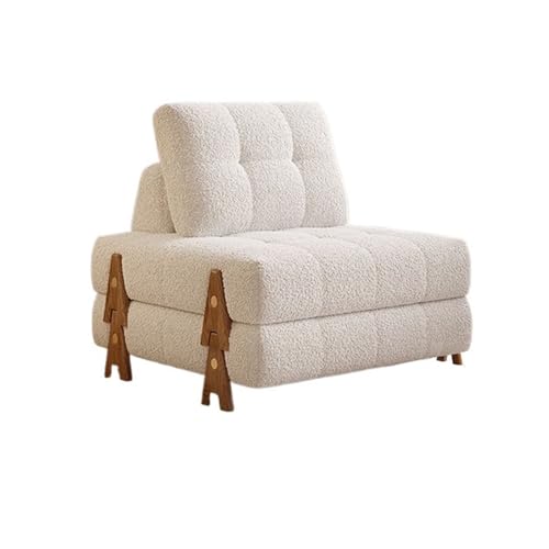 Klappbares Schlafsofa, klappbares Schlafsofa, klappbares Gästebett, umwandelbares Lounge-Liegebett, multifunktionales Schlafsesselbett für Wohnzimmer, Einzelschlafsofa von Generic