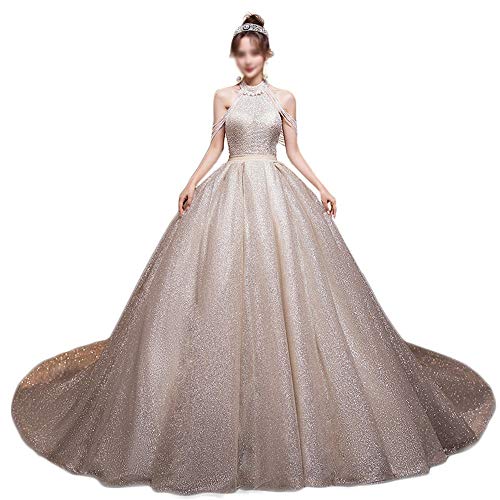 Kleid Luxus Noble Tail Super Fairy Fantasy Sternenhimmel Einzigartige Rückenkleider Hochzeit von Generic