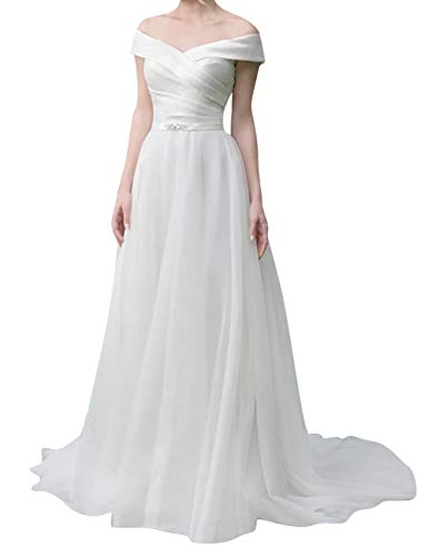 Kleid und Hochzeitskleid Damen Langes Kleid und Brautkleider Prinzessin Satin von Generic