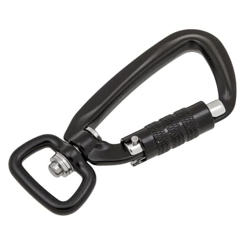 Kletterkarabiner, Karabinerhaken - Automatisch verriegelnde Twist-Lock-Caribeener | Um 360 Grad drehbarer Hundegeschirr-Karabiner, Kletterkarabiner zum Sichern von Haustieren von Generic