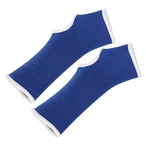 Knöchelbandage, Knöchelstütze, 1 Paar, Blaues Nylon, Bequeme Knöchelstützbandage, Schutz, Knöchelbandage, Hochdichtes Stricken für Krafttraining, Sanda, Thai-Boxen (S) von Generic