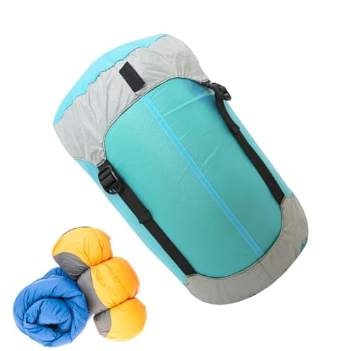 Kompressions-Schlafsack für Reisen – wasserfester Schlafsack | Kompressionsschlafsack aus Nylon für den Außenbereich | platzsparender, wasserdichter und reißfester Flor für das Camp von Generic