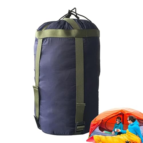 Kompressionssack – Schlafsack-Packsack, Kompressions-Packsäcke für Schlafsäcke | Leichter Rucksacksack, Nylon-Camping-Aufbewahrungstasche für Reisen, Camping, Wandern, Rucksackreisen im Freien von Generic