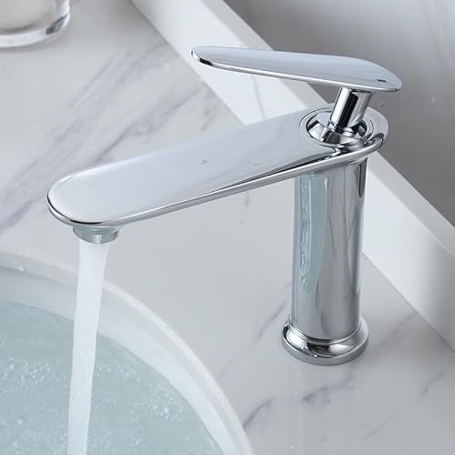 Küchenarmaturen, alle Kupferbecken, Warm- und Kaltwasserhahn, Schwarz, Warm- und Kaltwaschbecken, Badezimmerschrank, Waschbecken, Toilette, Einloch-Wasserhahn, Silber von Generic