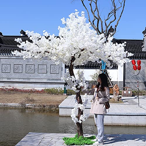 Künstliche weiße Kirschblütenbäume, handgefertigter Baum für drinnen und draußen, Zuhause, Büro, Party, Hochzeit, Dekoration, künstliche Pflanze, weiß, 180 cm von Generic