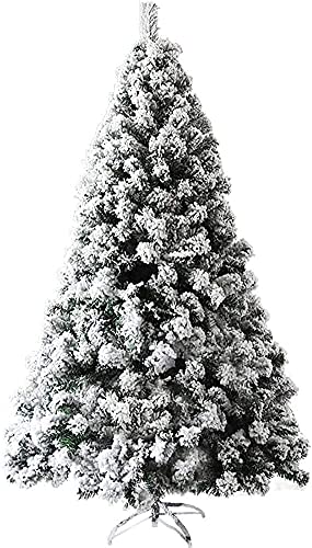 Künstlicher Weihnachtsbaum, künstlicher Kiefern-Weihnachtsbaum, hochwertig, beflockt, aufklappbar, 1600 Spitzen im Metallständer für Weihnachtsbaum, modisch, grün, 1,8 m von Generic