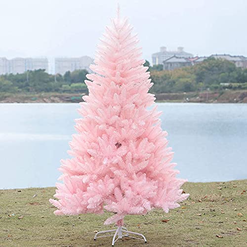 Künstlicher rosafarbener Weihnachtsbaum, Weihnachtskiefer, falscher Sakura-Baum im japanischen Stil, unbeleuchteter, aufklappbarer Weihnachtsbaum, modisch, Pink-210 cm von Generic