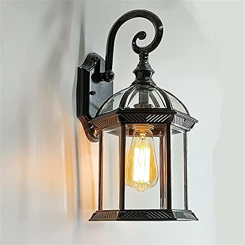 Lamp Europäische Wandleuchte für den Außenbereich, Außenleuchte aus Edelstahl, moderne Wandleuchte mit E27-Wandleuchten für Garten, Villa, Balkon, Treppe, Weg, Terrasse, Hinterhof (Farbe: von Generic