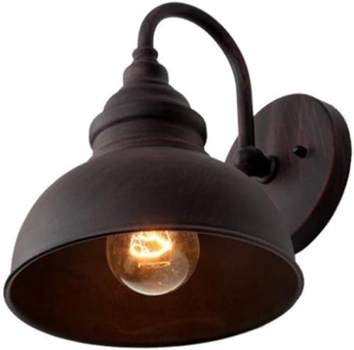 Lamp Industrielle Wandleuchten Retro Amerikanisch Wasserdicht im Freien Eisen Kunst Veranda Wandlampe Scheune Kuppel Flur Flur Wandleuchte von Generic