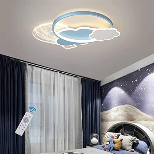 Lamp Moderne LED-Deckenleuchte für Kinder, Deckenlampe in der Wolke, Lampe für Kinder, Deckenleuchte für Schlafzimmer, Jungen und Mädchen, dimmbar, 45 W von Generic