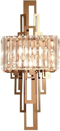 Lampe Kristall Wandleuchte Roségold Wandleuchte Nachttischlampen Gang Leuchten, hängende Deckenleuchte Lampe von Generic