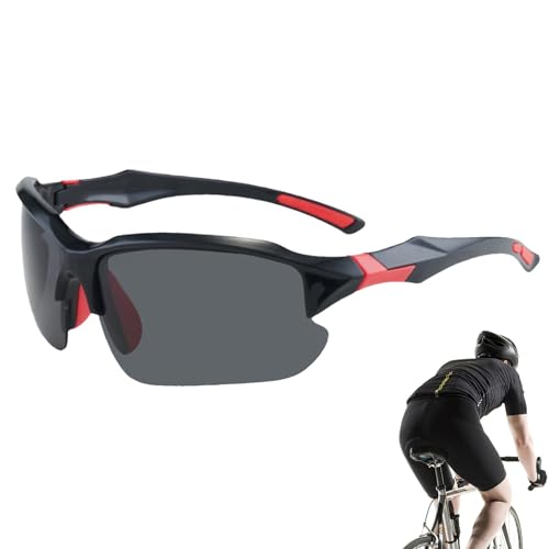 Laufbrillen,Sportsonnenbrillen | Coole modische Mountainbike-Brille,Polarisierte Sonnenbrille für den Außenbereich, Dirtbike-Angelbrille für Jugendliche, Männer und Frauen von Generic