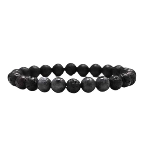 Lavastein Armband für Männer handgemachte Perlenarmbänder für Frauen Homme Yoga Geschenk von Generic