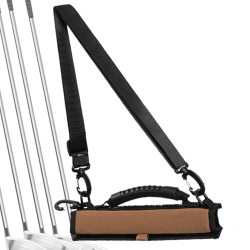 Leichte Golftasche,Golftasche,Praktische Golfschlägertasche - Golf-Reisetasche für 3–6 Schläger, Golf-Tragetasche aus Leder, ideal für Golfplatz und Reisen von Generic