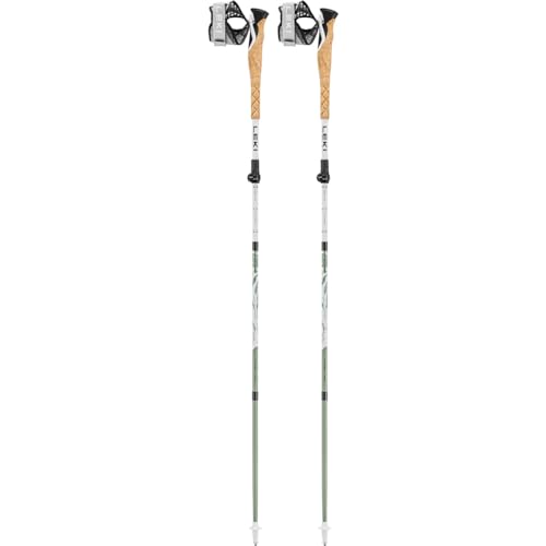 Leki Cross Trail FX Superlite Stöcke, White-Envy-Black, 110-130cm von LEKI