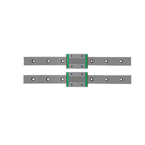 Linearschiene, lineare Gleitführung MGN15 Miniatur-Linearschienenschlitten 100 mm-850 mm 2 Stück MGN15 Linearführung + 2 Stück MGN15H-Block von Generic