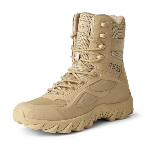 Männer Outdoor Taktische Stiefel Armee Stiefel Militär Wüste wasserdichte Schuhe Klettern Wanderschuhe Stiefeletten Sha 8.5 von Generic