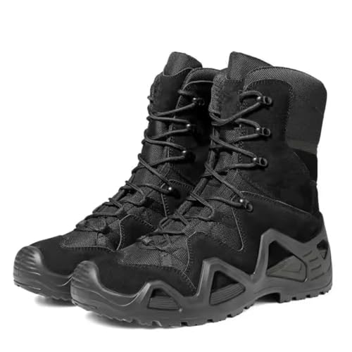 Männer Taktische High Top Armee Fans Wanderschuhe Outdoor Sport Kampf Botas wasserdichte Ausländische Stiefel Black High 42 Männer Taktische High Top Armee Fans Wanderschuhe Outdoor Sport Kampf Botas wasserdichte Ausländische Stiefel Black High 42 von Generic