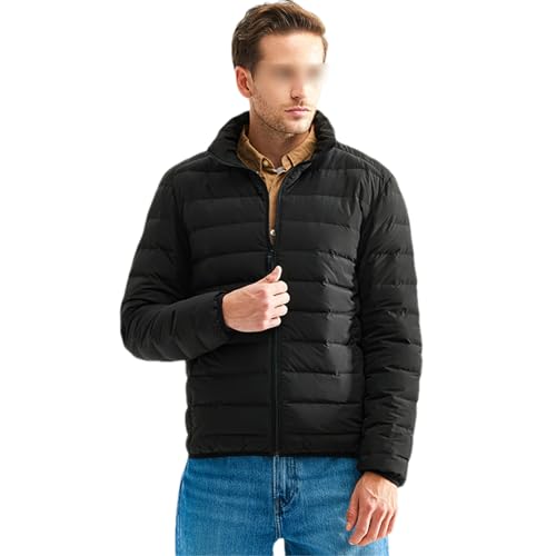 Männer Weiße Ente Daunenjacke Ultraleicht Herbst Winter Outwear Stehkragen Casual Mantel von Generic