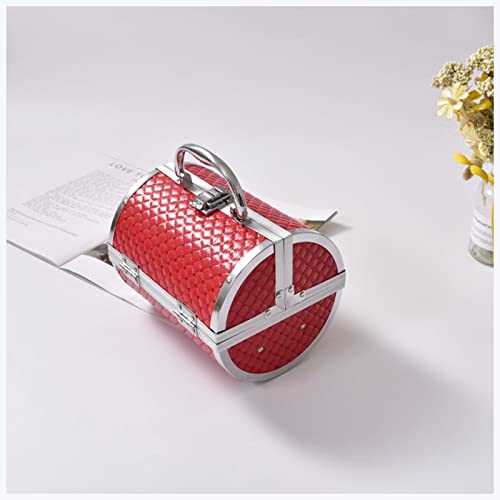 Make-up-Box Kissendesign Aluminiumlegierung Kosmetikkasten Kosmetikkasten Beauty Box Kosmetiktasche Mehrschicht Abschlussbare Schmuckschatulle Make up Storage Box(Red) von Generic