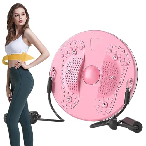 Massage Waist Twisting Board | Verstellbare Taillentrainer Twisting Disc mit Griffen | Body-Sculpting AB Rotating Twisting Waist Disc für Trims Taille Arme Hüften und Oberschenkel von Generic