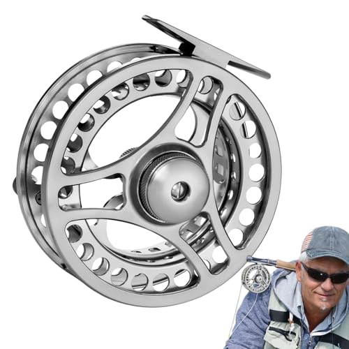 Mehrzweck-Fliegenangelrolle – Leichte und leistungsstarke Angelrolle für Süßwasser Angeln | Glatte Spinnrolle mit langlebiger Konstruktion, ideal für Angler, Reisen und von Generic