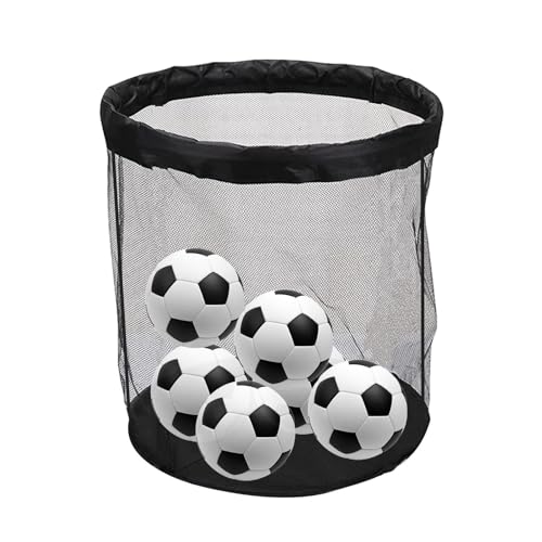 Mesh Fußball Ball Tasche - 15L Mesh Ball Tasche, große Sportballtasche | 23,6 x 24,5 Zoll Mesh Fußball Team Bälle Tasche, Outdoor Ball Organizer Mesh Tasche zum Halten Basketball Volleyball Baseball von Generic