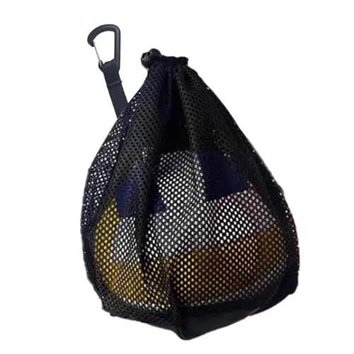 Mesh-Volleyballtasche für einen einzelnen Ball, Mesh-Einzelball-Tragetasche - Einzelballbeutel-Aufbewahrung | Sportausrüstung, atmungsaktive Tragetasche zum Tragen von Fußball-Basketball-Bällen von Generic