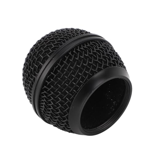 Mikrofonkopf Ersetzen Sie die Schwarze Gitterkugel durch Einen Inneren Schaumstoff-Metallgeflecht-Ersatzkopf für SM58 BETA58 SV100 von Generic