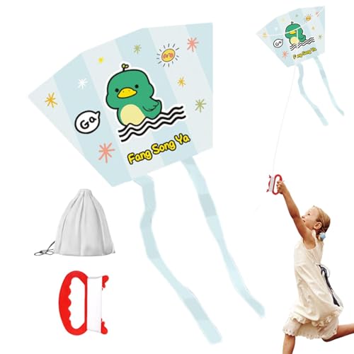 Mini-Drachen, einfach zu fliegender Drachen - Hoch fliegender Mini-Drachen mit Flugschnur,Outdoor-Spielzeug für Kinder, wasserdichter, einfach zu startender Stranddrachen für Kinder, inklusive Aufbewa von Generic