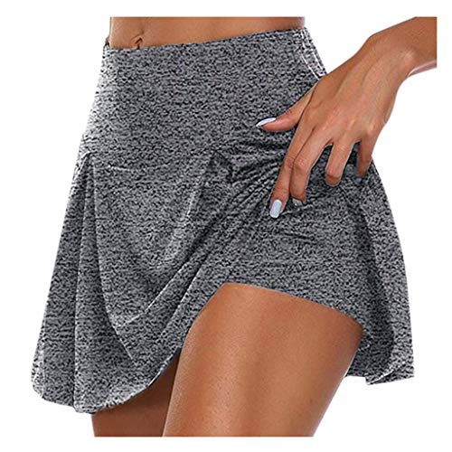 Mini Rock mit Shorts Damen Sommer - Tennisrock Damen mit Hose- Skater Rock mit Hose Drunter Basic Dehnbaren High Waist Sportrock Laufröcke Golfrock Tennis Skort für Frauen Teenager Mädchen Mini Rock mit Shorts Damen Sommer - Tennisrock Damen mit Hose- Skater Rock mit Hose Drunter Basic Dehnbaren High Waist Sportrock Laufröcke Golfrock Tennis Skort für Frauen Teenager Mädchen von Generic