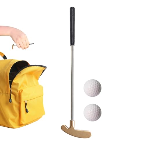 Minigolf-Putter | Zinklegierungskopf Edelstahlschaft, tragbare Golfschläger mit TPR-Griff,Golfzubehör 2-Wege-Putter, rostfrei für Schule, Arbeitszimmer, Schlafzimmer, Zuhause von Generic