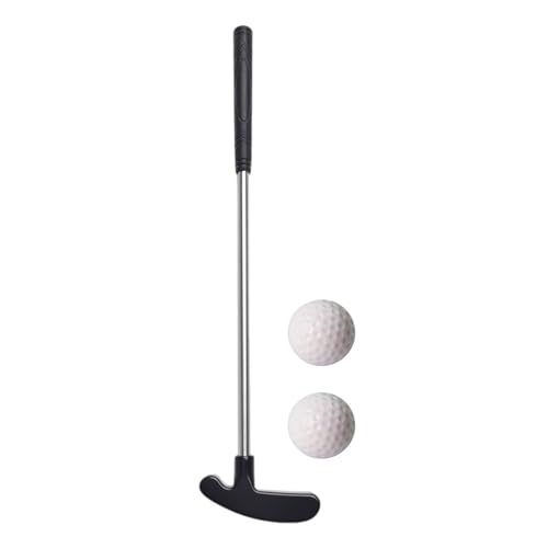Minigolfschläger - Tragbare TPR-Griff-Golfschläger mit Zinklegierungskopf | 2-Wege-Putter, rostfrei, Minigolf-Zubehör für Wohnzimmer, Schlafzimmer, Schule Minigolfschläger - Tragbare TPR-Griff-Golfschläger mit Zinklegierungskopf | 2-Wege-Putter, rostfrei, Minigolf-Zubehör für Wohnzimmer, Schlafzimmer, Schule von Generic