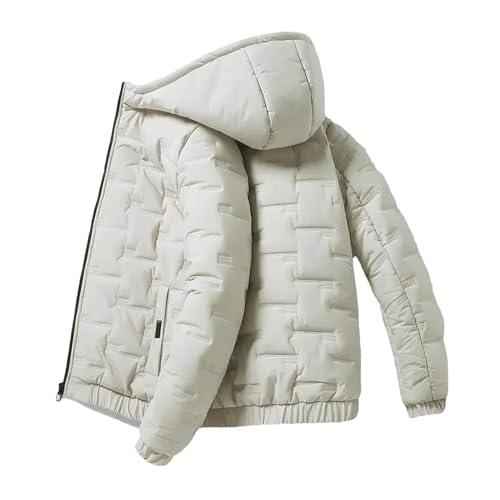 Mit Baumwolle gefütterte Herren-Winterversion Einer Daunenjacke. Wintermantel. Mit Baumwolle gefütterte Jacke mit Kapuze von Generic