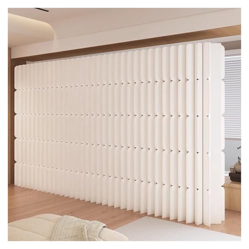 Moderner Raumteiler aus Papier, Faltbarer Sichtschutz und einziehbare Sichtschutz-Papierwand, multifunktionale, Flexible Trennwand (5 x 2,4 m/16,4 x 7,8 Fuß) von Generic