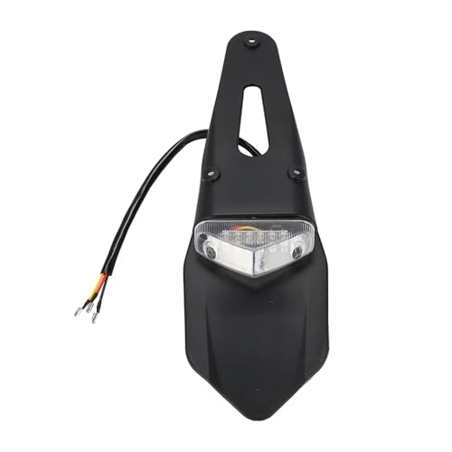 Motorrad Kotflügel Rücklicht Dirt Bike 12V LED Rücklicht Bremsstopp Nummernschild Lampe Für Trail Supermoto Motocross Enduro von Generic