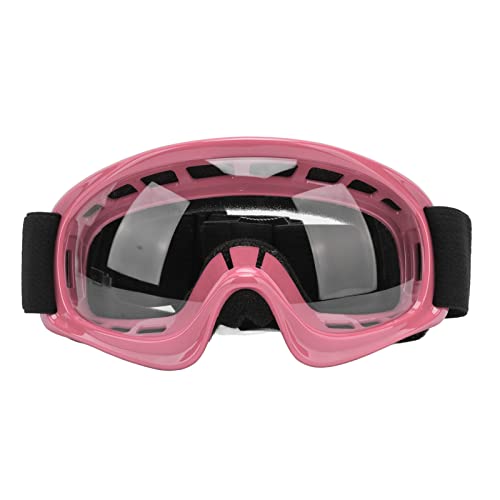 Motorradbrille für Herren, Motorradbrille für, Dirtbike-Brille, UV-Schutz, Motorradbrille, Dirtbike-Brille, Verstellbar, für Outdoor-Radfahren, Ski, ATV, Off-Road-Rennen (Rosa) von Generic