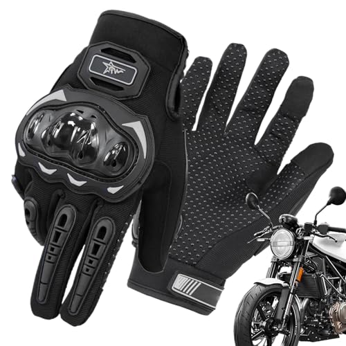 Motorradhandschuhe Hart Motorrad Handschuhe Anti Drop | Sport Fahrradhandschuhe Harte Vollfinger Motorrad Handschuhe | Motorrad Rennhandschuhe Atmungsaktiv Schutzhandschuhe Outdoor von Generic