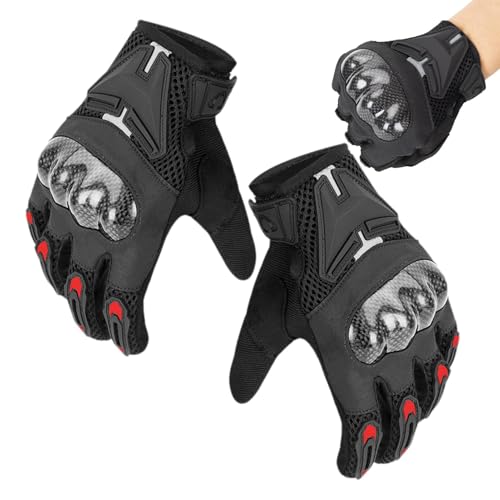 Motorradhandschuhe Herren, Motorradhandschuhe Herren | Fahrradhandschuhe | Touchscreen Handschuhe, Reithandschuhe, Anti-Rutsch Handschuhe von Generic