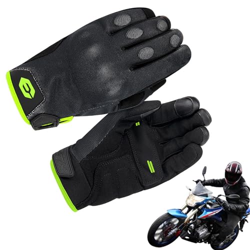 Motorradhandschuhe für Herren,Motorradhandschuhe Touchscreen | Handschuhe für Motorrad | Biker-Handschuhe für Herren, Motorrad, Touchscreen, rutschfest, atmungsaktiv, für Herren und Damen, Motocross von Generic