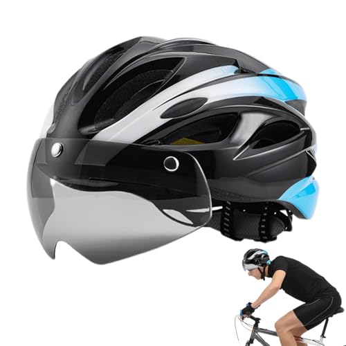 Mountainbike-Helme,Fahrrad-Reithelme - Fahrradhelme mit Rücklicht-Magnetbrille | Fahrradhelme, verstellbare Fahrradhelme, atmungsaktive Fahrradhelme für Erwachsene, Rennrad, Mountainbike von Generic