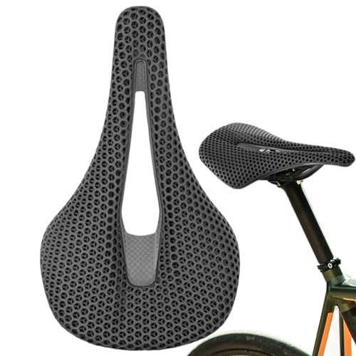 Mountainbike-Sattel, Fahrradsitze für Komfort-Männer - Fahrradsattel-Sitzbezug - Weiches Kissen, stoßdämpfend, 3D-Carbonfaser-Fahrradsattel, Mountainbike-Sitz für Männer und Frauen von Generic
