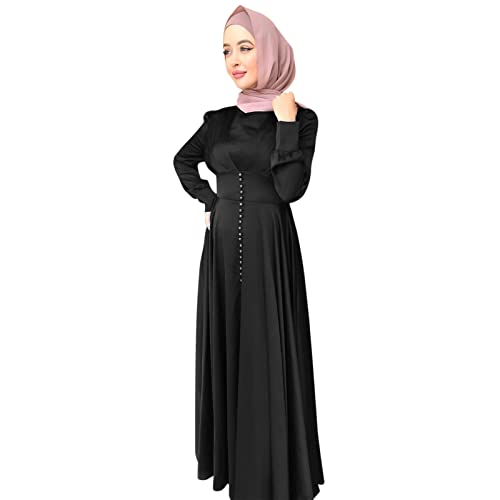 Muslimische Kleider für Damen Langarm Chiffon Robe Arabisch Dubai Kaftan Islamische Kleidung Abaya für Ramadan von Generic