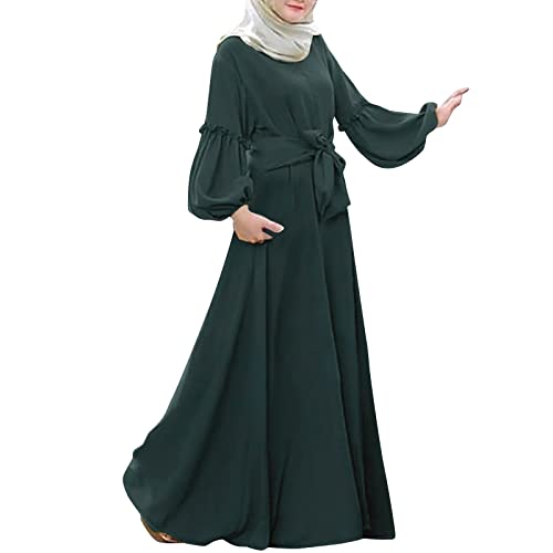 Muslimisches Kleid für Damen, zweiteilig, Gebetskleid mit Hijabs, Niqab, Gesichtsbedeckung, weich, atmungsaktiv, Lange Ärmel, islamische Kleidung, türkisches Kleid, Einheitsgröße von Generic