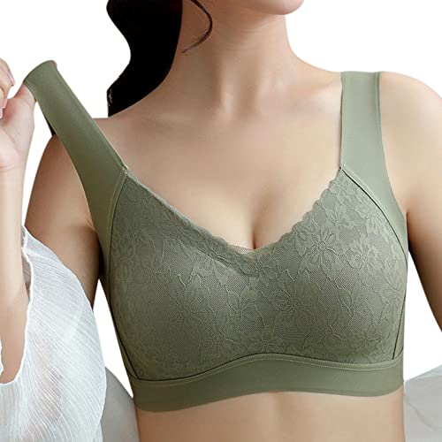 Nahtloser BH Damen Ohne Bügel, Sport BH Damen Push Up V-Ausschnitt Bralette Weicher Push-Up BH Gepolstert Klassische Bustier Push Up BH Ohne Buegel T Shirt von Generic