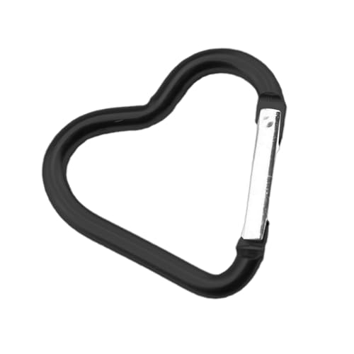 Niedlicher Karabiner-Clip – Langlebiger Karabiner-Schlüsselanhänger | Herzförmige Schlüsselanhänger-Clips | Karabinerhaken | Multifunktionale Schlüsselanhängerhaken Für Hundeleine, Wasserflasc von Generic