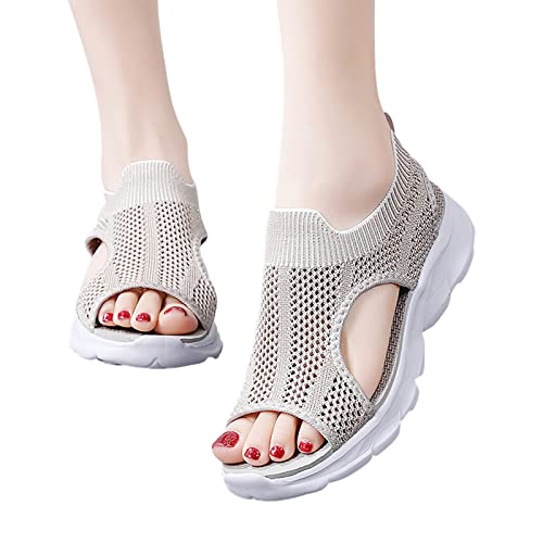 Orthopädische Sandalen Damen Weite H Slingback Sandalen Sandalen Mit Fussbett Muffin-Sandalen Sandalen Barfuß Mesh Ortopädicheschuhe Sommerschuhe Orthopädische Sandalen Damen Weite H Slingback Sandalen Sandalen Mit Fussbett Muffin-Sandalen Sandalen Barfuß Mesh Ortopädicheschuhe Sommerschuhe von Generic